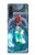 W3912 Cute Little Mermaid Aqua Spa Hard Case and Leather Flip Case For LG Velvet
