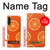 W3946 Seamless Orange Pattern Hard Case and Leather Flip Case For LG Velvet