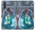 W3912 Cute Little Mermaid Aqua Spa Hard Case and Leather Flip Case For Motorola One Action (Moto P40 Power)
