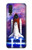 W3913 Colorful Nebula Space Shuttle Hard Case and Leather Flip Case For Motorola One Action (Moto P40 Power)