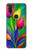 W3926 Colorful Tulip Oil Painting Hard Case and Leather Flip Case For Motorola One Action (Moto P40 Power)