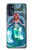 W3911 Cute Little Mermaid Aqua Spa Hard Case and Leather Flip Case For Motorola Moto G (2022)