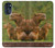 W3917 Capybara Family Giant Guinea Pig Hard Case and Leather Flip Case For Motorola Moto G (2022)