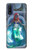 W3912 Cute Little Mermaid Aqua Spa Hard Case and Leather Flip Case For Motorola G Pure