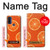 W3946 Seamless Orange Pattern Hard Case and Leather Flip Case For Motorola G Pure