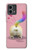 W3923 Cat Bottom Rainbow Tail Hard Case and Leather Flip Case For Motorola Moto G Stylus 5G (2023)