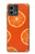 W3946 Seamless Orange Pattern Hard Case and Leather Flip Case For Motorola Moto G Stylus 5G (2023)