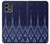 W3950 Textile Thai Blue Pattern Hard Case and Leather Flip Case For Motorola Moto G Stylus 5G (2023)