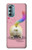 W3923 Cat Bottom Rainbow Tail Hard Case and Leather Flip Case For Motorola Moto G Stylus 5G (2022)