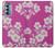 W3924 Cherry Blossom Pink Background Hard Case and Leather Flip Case For Motorola Moto G Stylus 5G (2022)