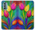 W3926 Colorful Tulip Oil Painting Hard Case and Leather Flip Case For Motorola Moto G Stylus 5G (2022)