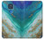 W3920 Abstract Ocean Blue Color Mixed Emerald Hard Case and Leather Flip Case For Motorola Moto G Play (2021)