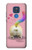 W3923 Cat Bottom Rainbow Tail Hard Case and Leather Flip Case For Motorola Moto G Play (2021)