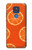 W3946 Seamless Orange Pattern Hard Case and Leather Flip Case For Motorola Moto G Play (2021)