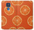 W3946 Seamless Orange Pattern Hard Case and Leather Flip Case For Motorola Moto G Play (2021)