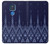 W3950 Textile Thai Blue Pattern Hard Case and Leather Flip Case For Motorola Moto G Play (2021)