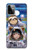 W3915 Raccoon Girl Baby Sloth Astronaut Suit Hard Case and Leather Flip Case For Motorola Moto G Power (2023) 5G