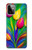 W3926 Colorful Tulip Oil Painting Hard Case and Leather Flip Case For Motorola Moto G Power (2023) 5G