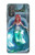 W3911 Cute Little Mermaid Aqua Spa Hard Case and Leather Flip Case For Motorola Moto G Power 2022, G Play 2023