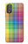 W3942 LGBTQ Rainbow Plaid Tartan Hard Case and Leather Flip Case For Motorola Moto G Power 2022, G Play 2023