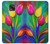 W3926 Colorful Tulip Oil Painting Hard Case and Leather Flip Case For Motorola Moto G Power (2021)