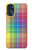 W3942 LGBTQ Rainbow Plaid Tartan Hard Case and Leather Flip Case For Motorola Moto G 5G (2023)