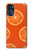 W3946 Seamless Orange Pattern Hard Case and Leather Flip Case For Motorola Moto G 5G (2023)