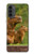 W3917 Capybara Family Giant Guinea Pig Hard Case and Leather Flip Case For Motorola Moto G52, G82 5G