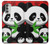 W3929 Cute Panda Eating Bamboo Hard Case and Leather Flip Case For Motorola Moto G51 5G