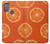 W3946 Seamless Orange Pattern Hard Case and Leather Flip Case For Motorola Moto G50