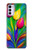 W3926 Colorful Tulip Oil Painting Hard Case and Leather Flip Case For Motorola Moto G42