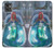 W3912 Cute Little Mermaid Aqua Spa Hard Case and Leather Flip Case For Motorola Moto G32