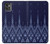 W3950 Textile Thai Blue Pattern Hard Case and Leather Flip Case For Motorola Moto G32