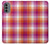 W3941 LGBT Lesbian Pride Flag Plaid Hard Case and Leather Flip Case For Motorola Moto G31