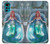 W3911 Cute Little Mermaid Aqua Spa Hard Case and Leather Flip Case For Motorola Moto G22