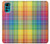 W3942 LGBTQ Rainbow Plaid Tartan Hard Case and Leather Flip Case For Motorola Moto G22
