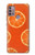 W3946 Seamless Orange Pattern Hard Case and Leather Flip Case For Motorola Moto G30, G20, G10