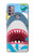 W3947 Shark Helicopter Cartoon Hard Case and Leather Flip Case For Motorola Moto G30, G20, G10