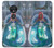 W3912 Cute Little Mermaid Aqua Spa Hard Case and Leather Flip Case For Motorola Moto G7 Play