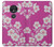 W3924 Cherry Blossom Pink Background Hard Case and Leather Flip Case For Motorola Moto G7 Play