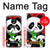 W3929 Cute Panda Eating Bamboo Hard Case and Leather Flip Case For Motorola Moto G7 Play