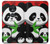 W3929 Cute Panda Eating Bamboo Hard Case and Leather Flip Case For Motorola Moto G7 Power