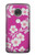 W3924 Cherry Blossom Pink Background Hard Case and Leather Flip Case For Motorola Moto G7, Moto G7 Plus