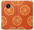 W3946 Seamless Orange Pattern Hard Case and Leather Flip Case For Motorola Moto G6