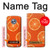 W3946 Seamless Orange Pattern Hard Case and Leather Flip Case For Motorola Moto X4