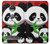 W3929 Cute Panda Eating Bamboo Hard Case and Leather Flip Case For Motorola Moto Z2 Play, Z2 Force