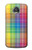 W3942 LGBTQ Rainbow Plaid Tartan Hard Case and Leather Flip Case For Motorola Moto Z2 Play, Z2 Force