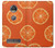 W3946 Seamless Orange Pattern Hard Case and Leather Flip Case For Motorola Moto Z2 Play, Z2 Force
