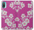 W3924 Cherry Blossom Pink Background Hard Case and Leather Flip Case For Motorola Moto E20,E30,E40