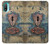 W3955 Vintage Keyhole Weather Door Hard Case and Leather Flip Case For Motorola Moto E20,E30,E40